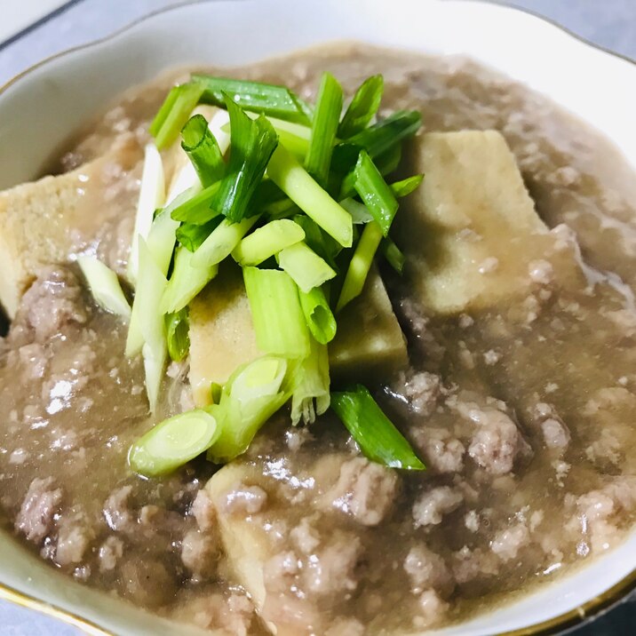 簡単！高野豆腐のそぼろ餡掛け♫